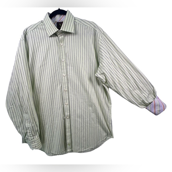 TailorByrd Light Weight Button Down Plaid Shirt Yellow Size X-Large EUC F29‎ - Picture 1 of 9